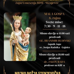 Proslava Male Gospe u Župi Uznesenja BDM - Stenjevec